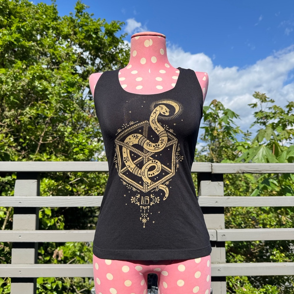 Lightning in a Bottle Festival Merch - Black Snake Graphic Tank Top